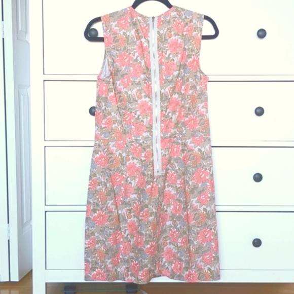 Sz 8 Gap Shift Dress with Dusty Rose & Taupe Flower Pattern - Picture 2 of 5